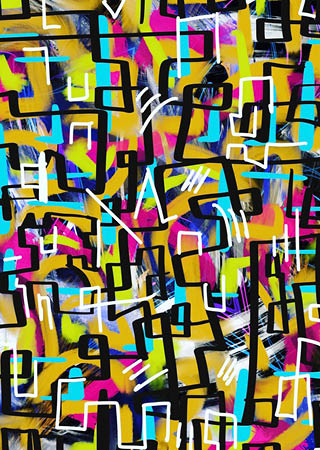 Colour strokes and shapes