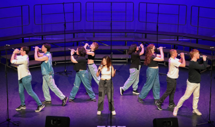 Singers on stage